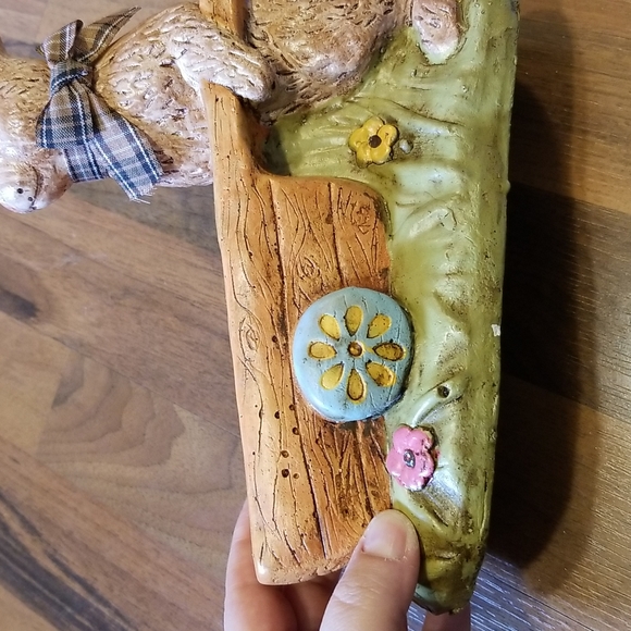 Vintage Easter BunnyWith Wheelbarrow Display Decor - Picture 5 of 15